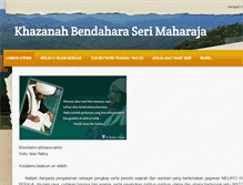 Tablet Screenshot of khazanahbendaharaserimaharaja.com
